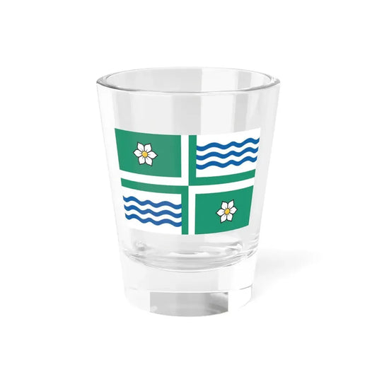 Flag of Langley British Columbia Canada - Shot Glass 1.5oz 1.5oz - Go Mug Yourself