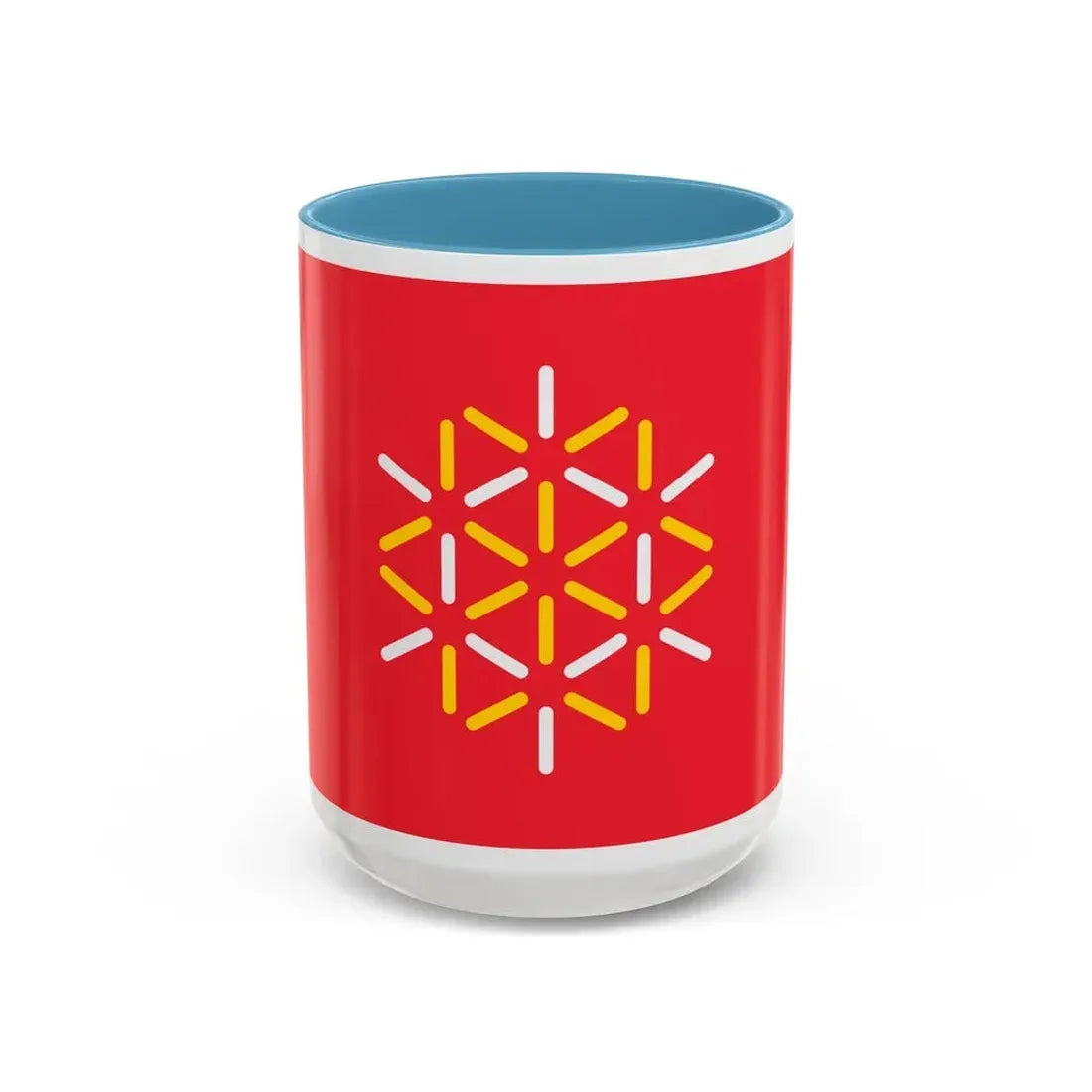 Flag of Languedoc Roussillon France 2 - Accent Coffee Mug 15oz Light Blue - Go Mug Yourself