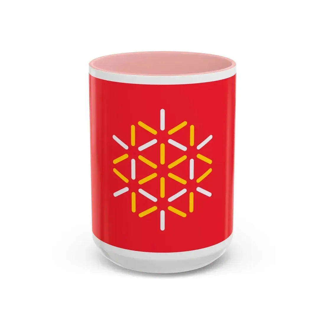 Flag of Languedoc Roussillon France 2 - Accent Coffee Mug 15oz Pink - Go Mug Yourself