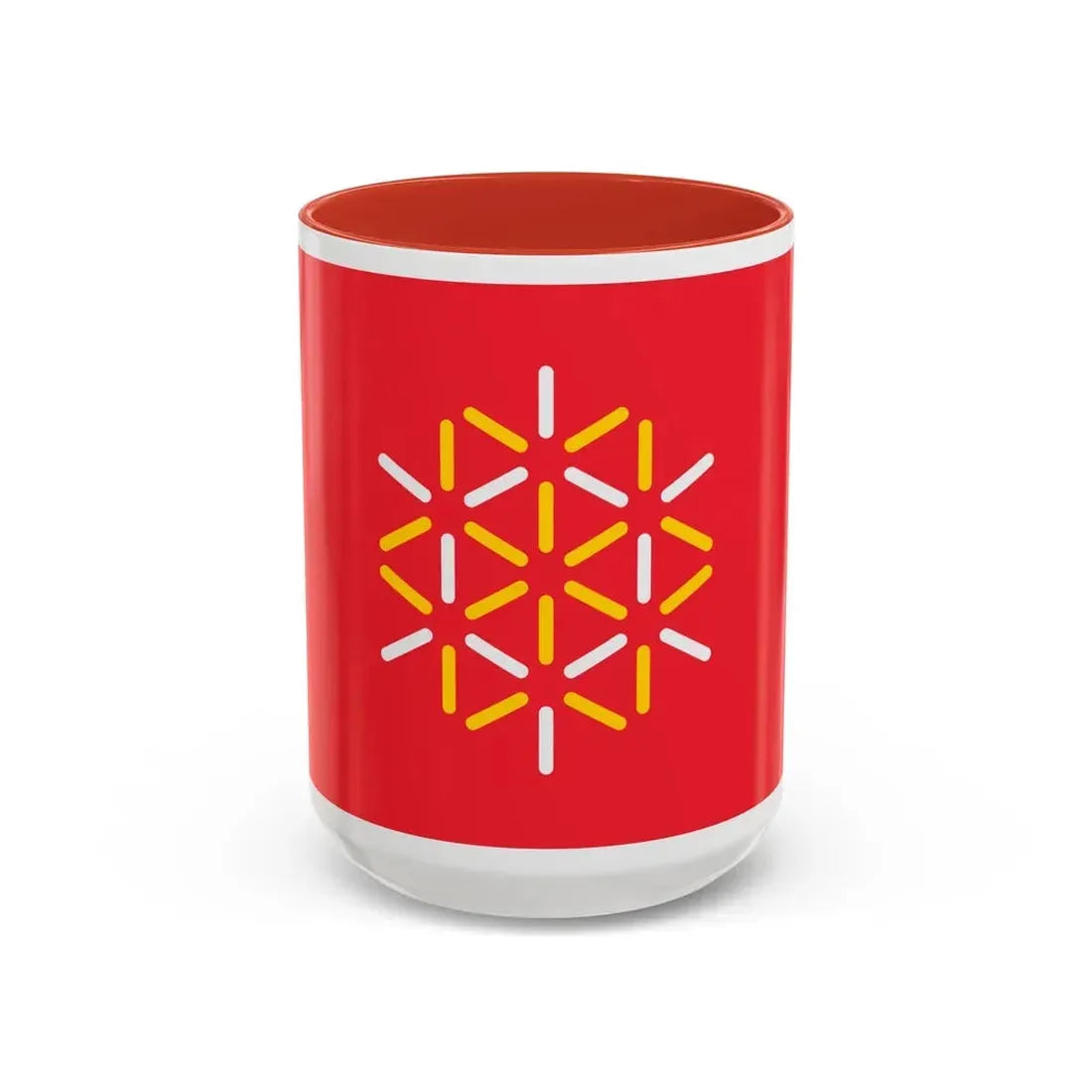 Flag of Languedoc Roussillon France 2 - Accent Coffee Mug 15oz Red - Go Mug Yourself