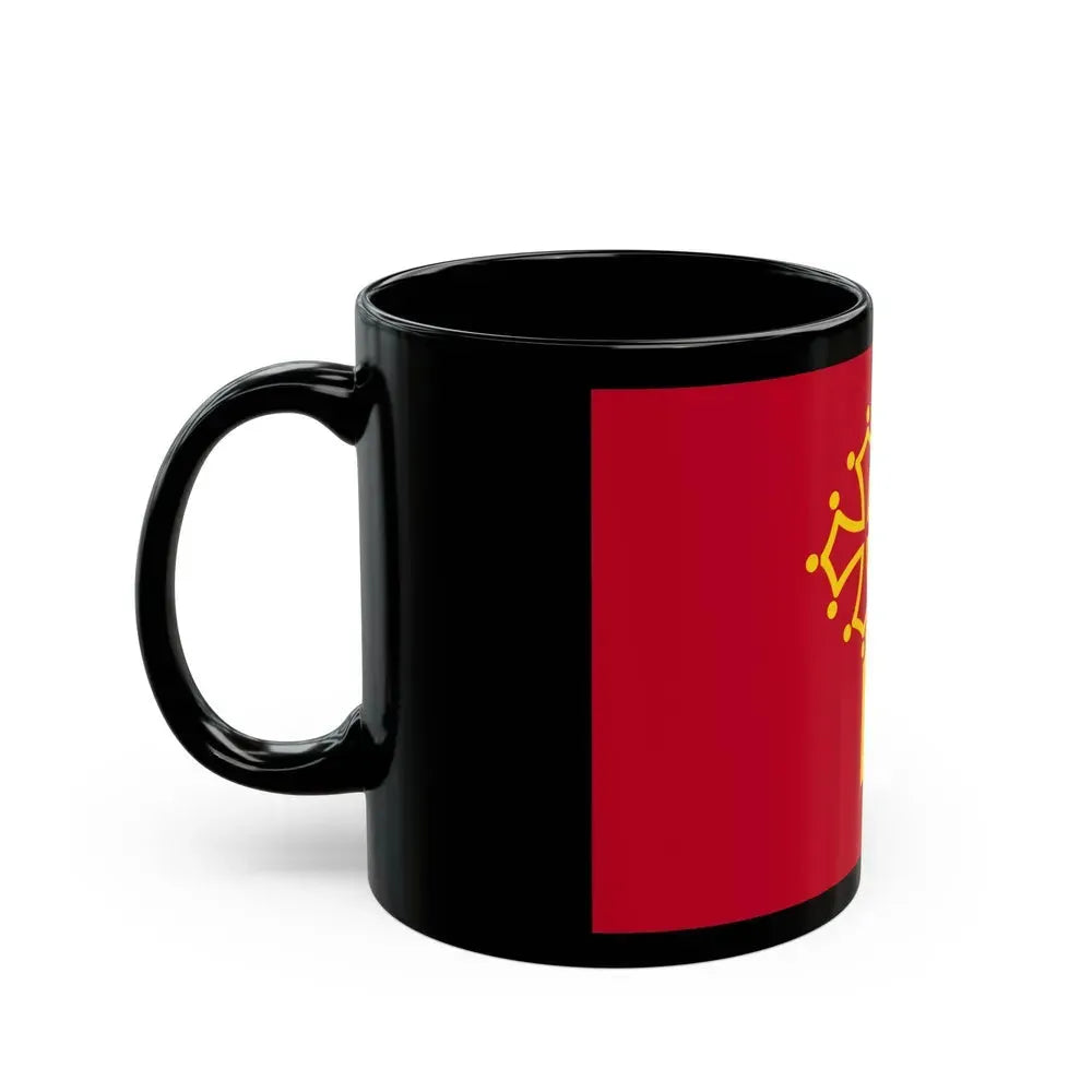 Flag of Languedoc Roussillon France - Black Coffee Mug - Go Mug Yourself