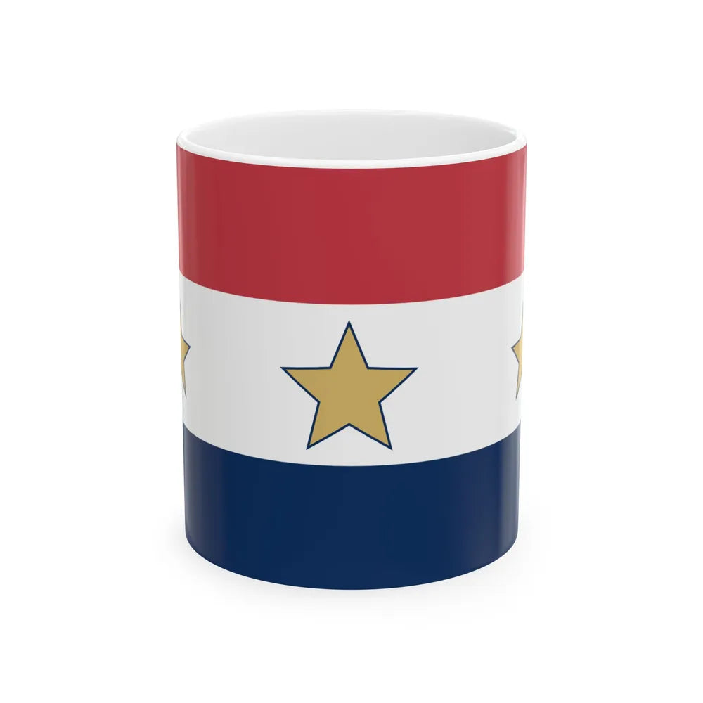 Flag of Lansing Illinois (United States) White Coffee Mug 11oz - Go Mug Yourself
