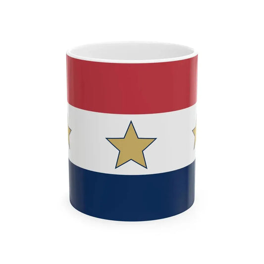 Flag of Lansing Illinois (United States) White Coffee Mug 11oz - Go Mug Yourself