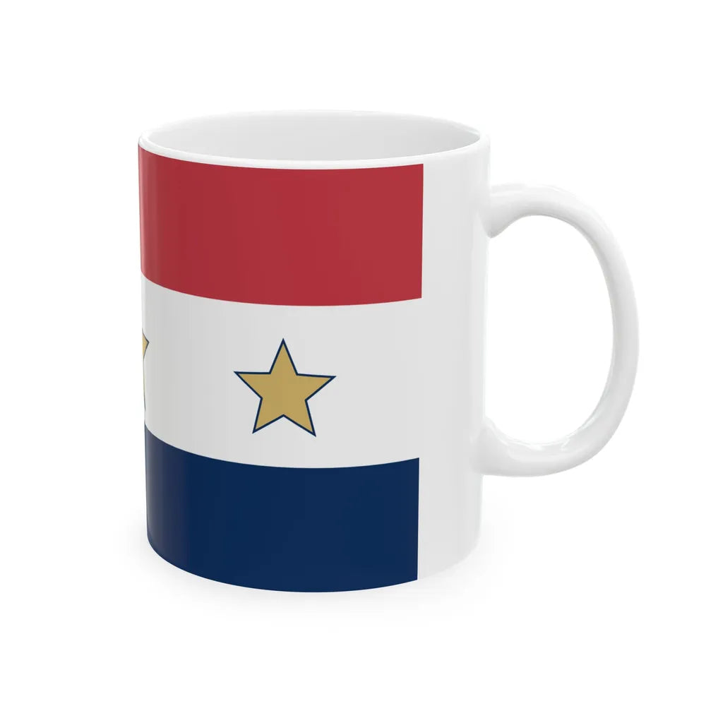 Flag of Lansing Illinois (United States) White Coffee Mug - Go Mug Yourself