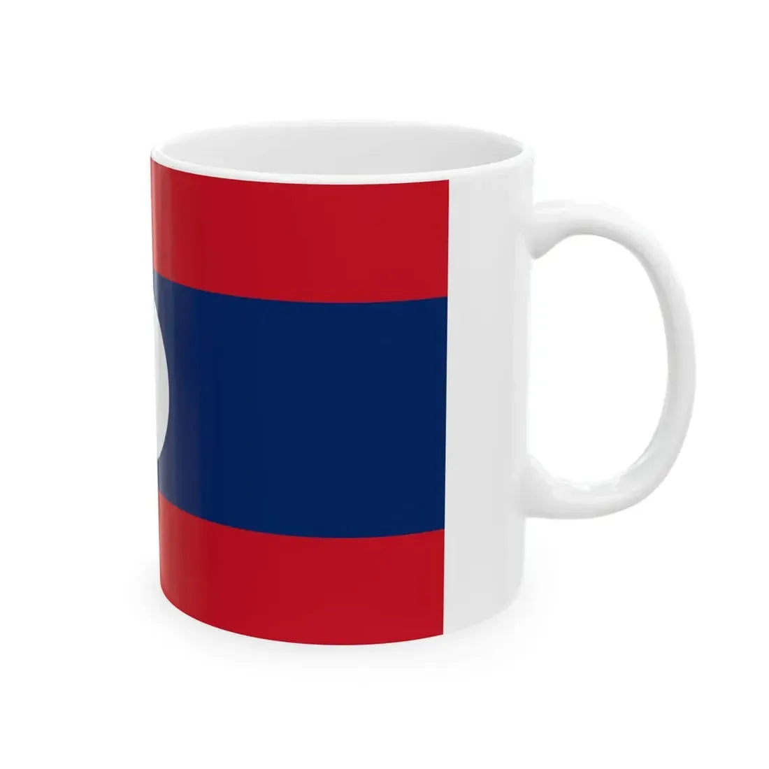 Flag of Laos 16-9 (Laos) White Coffee Mug - Go Mug Yourself