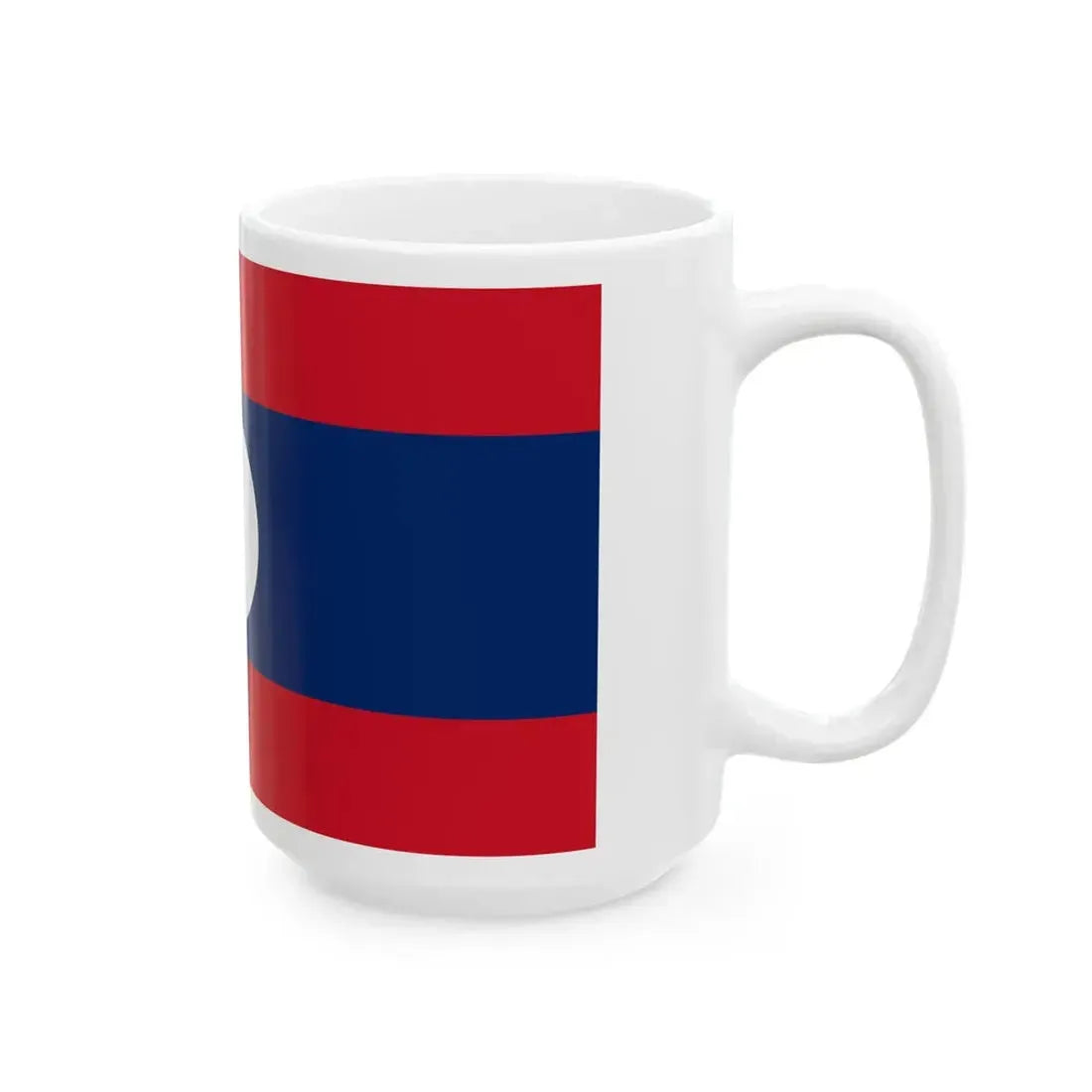 Flag of Laos 16-9 (Laos) White Coffee Mug - Go Mug Yourself