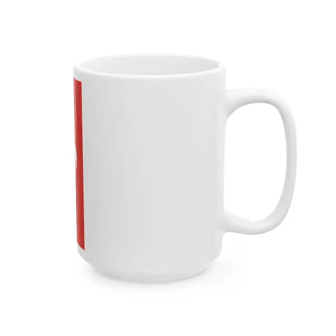 Flag of Laos hanging 1960s (Laos) White Coffee Mug - Go Mug Yourself