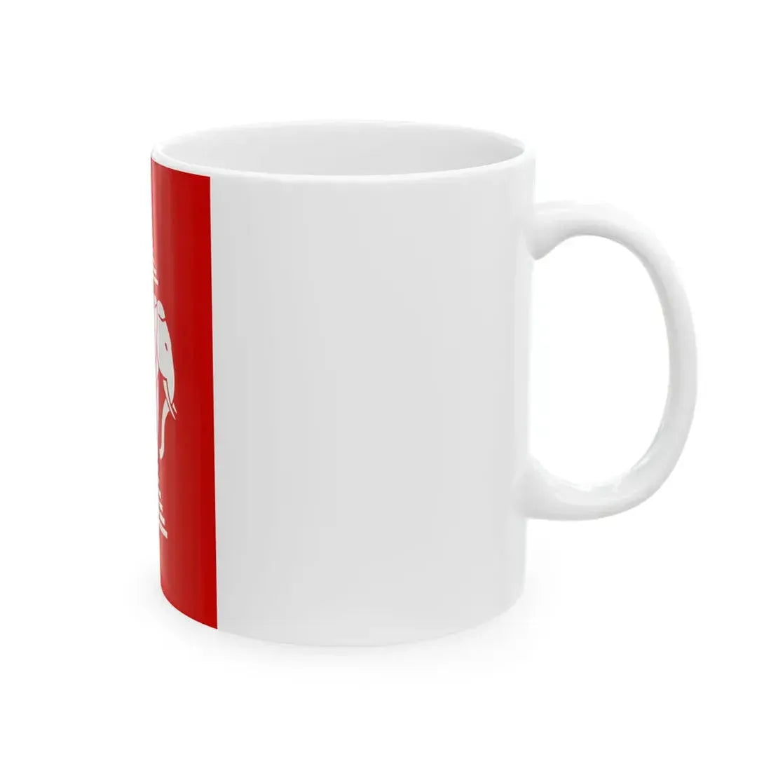Flag of Laos vertical 1960s (Laos) White Coffee Mug - Go Mug Yourself