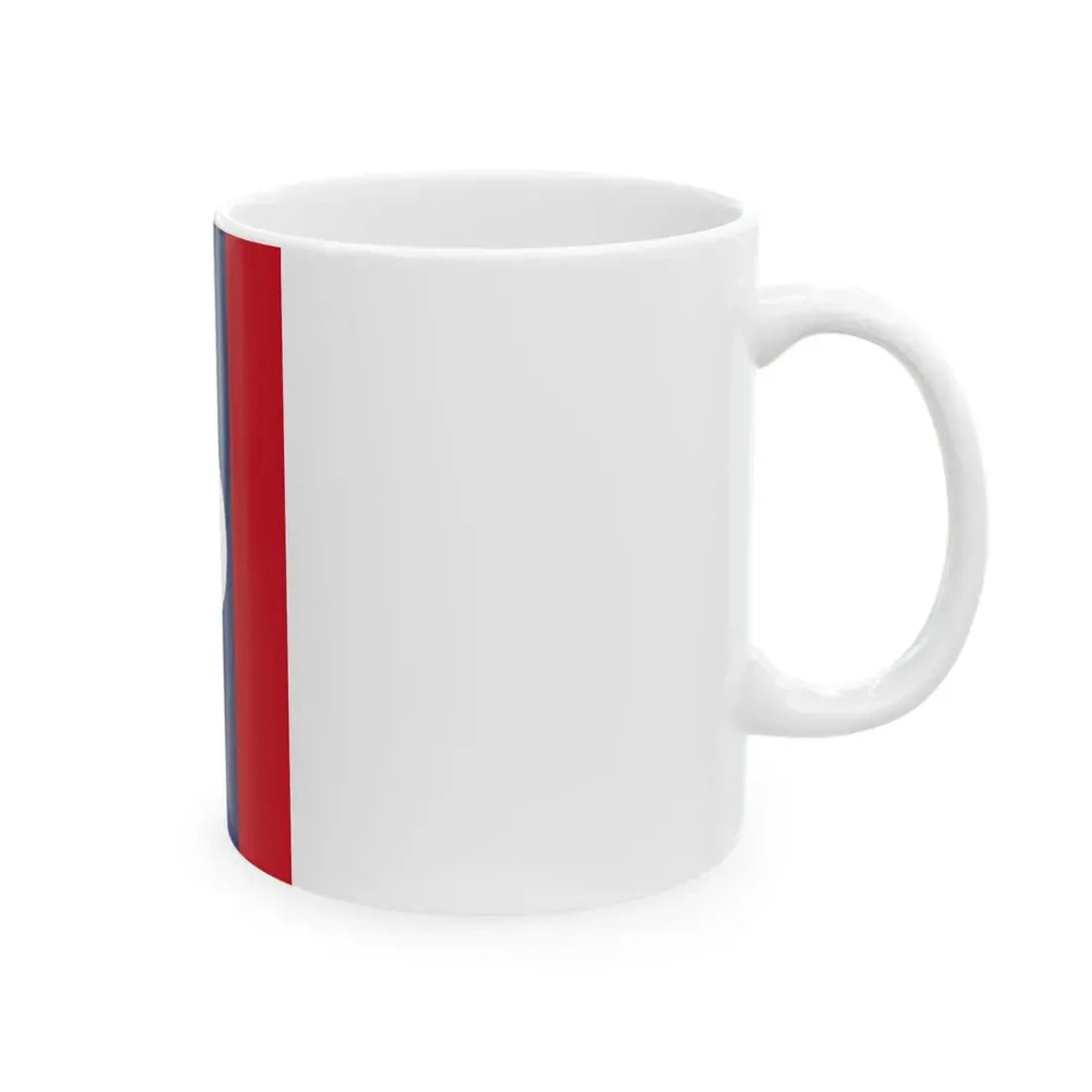 Flag of Laos vertical (Laos) White Coffee Mug - Go Mug Yourself