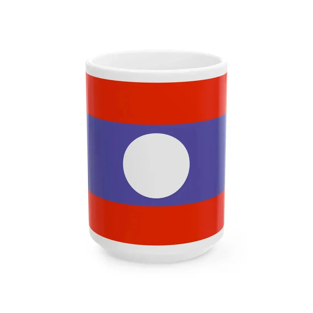 Flag of Laos WFB 2000 (Laos) White Coffee Mug 15oz - Go Mug Yourself
