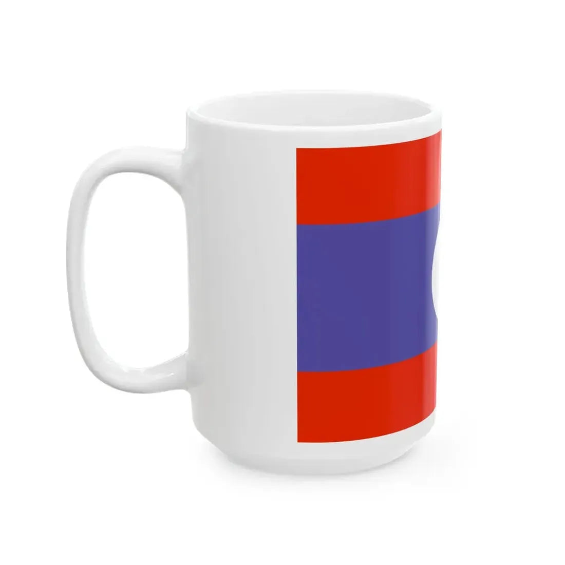 Flag of Laos WFB 2000 (Laos) White Coffee Mug - Go Mug Yourself