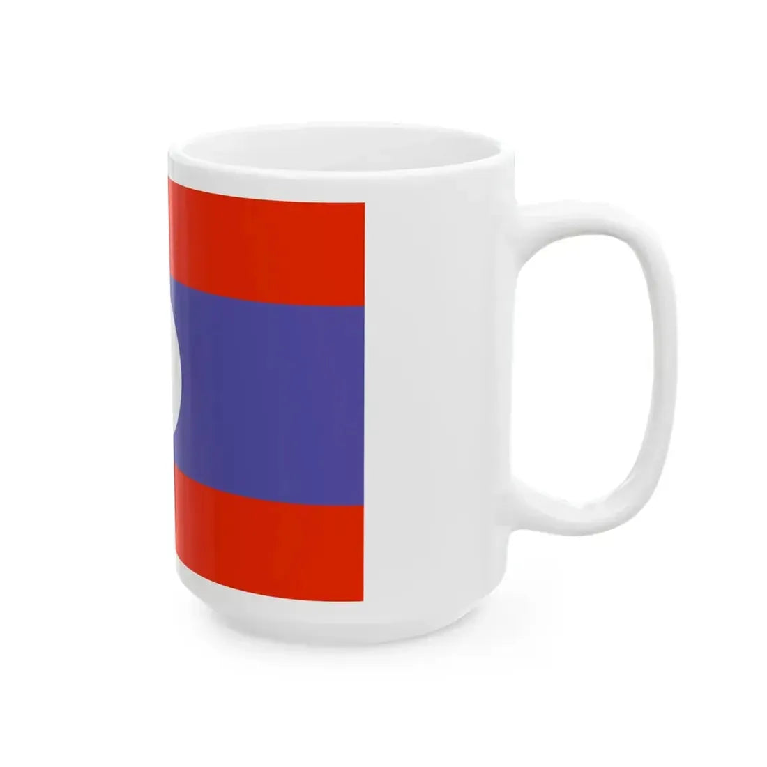 Flag of Laos WFB 2000 (Laos) White Coffee Mug - Go Mug Yourself