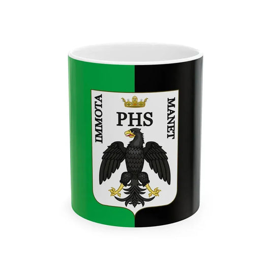 Flag of LAquila (Italy) White Coffee Mug 11oz - Go Mug Yourself