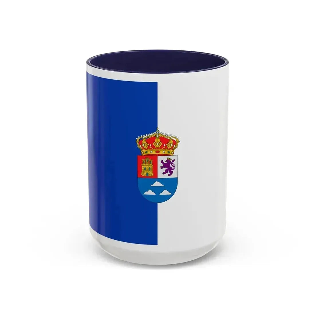Flag of Las Palmas Spain - Accent Coffee Mug 15oz Navy - Go Mug Yourself