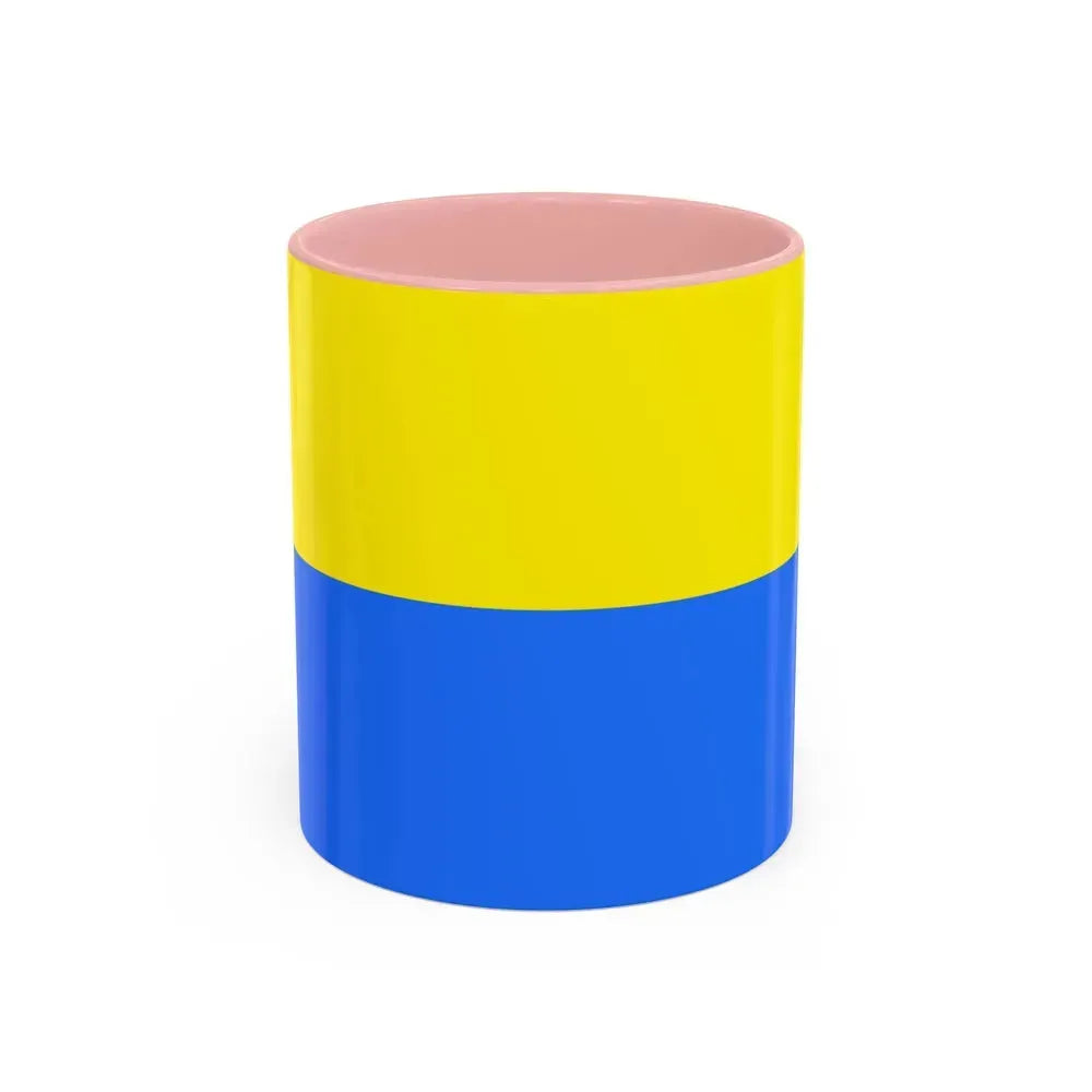 Flag of Latacunga Ecuador - Accent Coffee Mug 11oz Pink - Go Mug Yourself