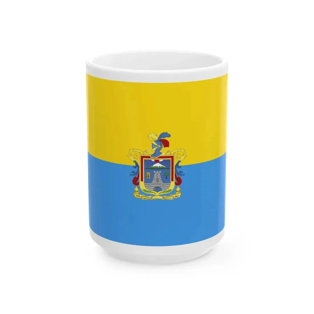 Flag of Latacunga (Ecuador) White Coffee Mug 15oz - Go Mug Yourself