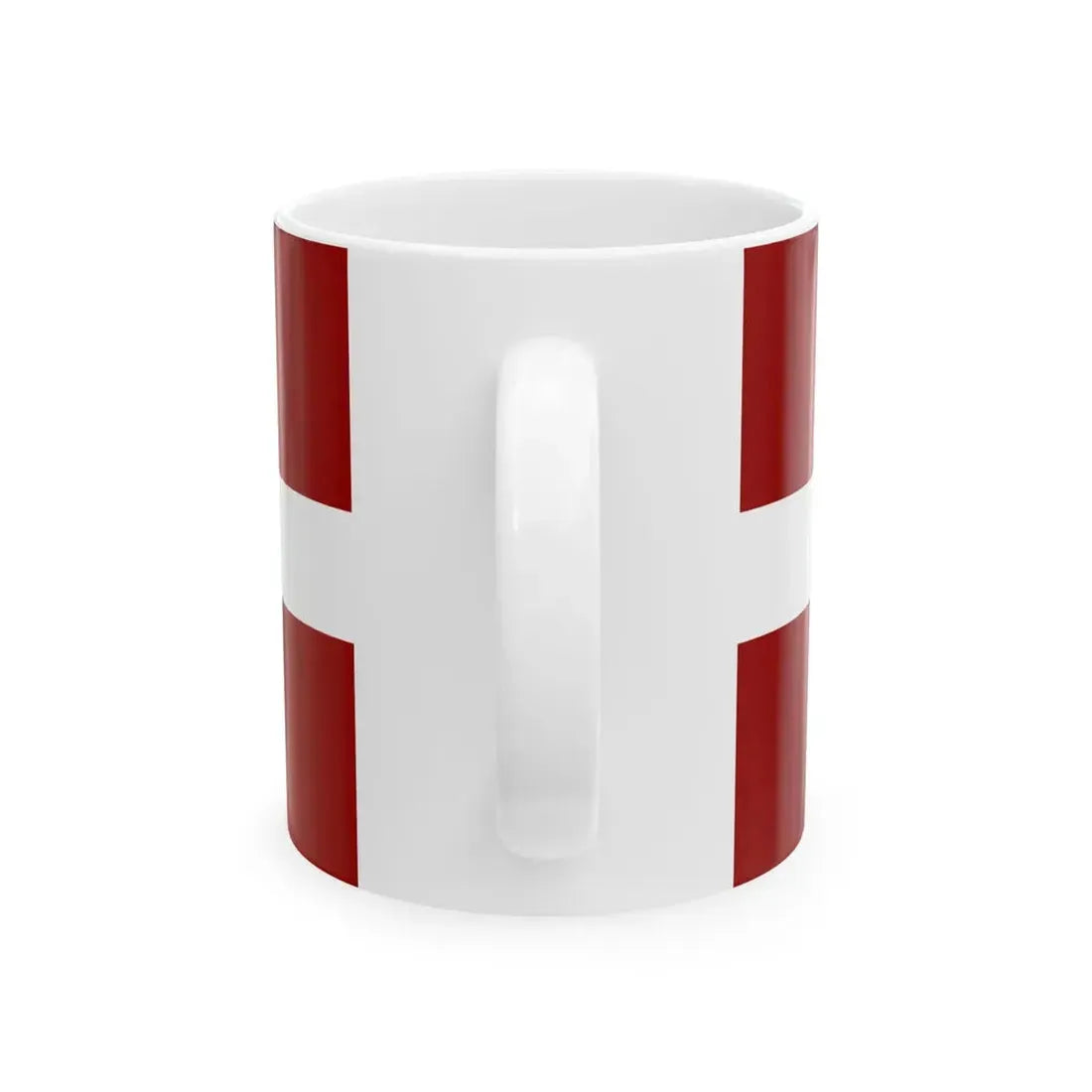 Flag of Latvia colors of 1990 (Latvia) White Coffee Mug - Go Mug Yourself