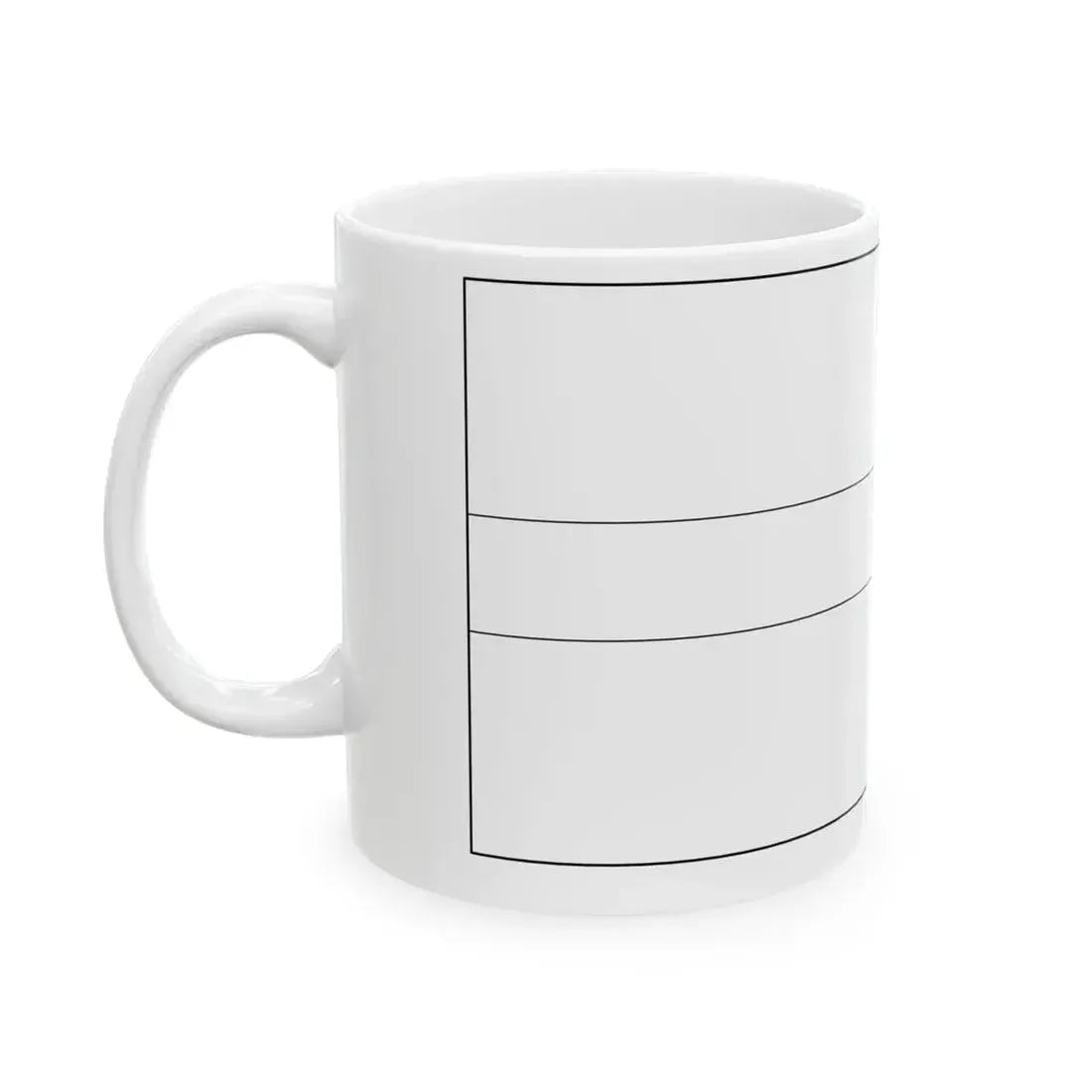 Flag of Latvia colouring page (Latvia) White Coffee Mug - Go Mug Yourself