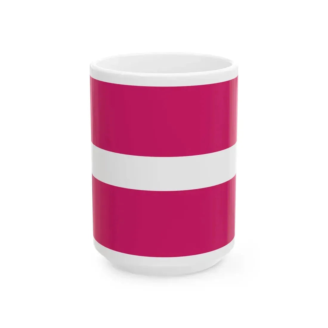 Flag of Latvia WFB 2000 (Latvia) White Coffee Mug 15oz - Go Mug Yourself