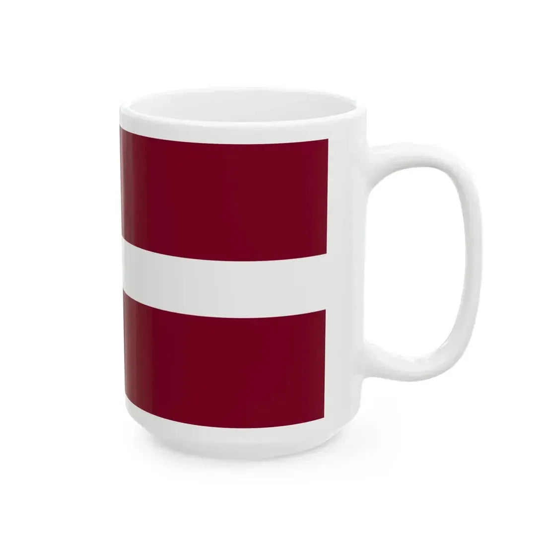 Flag of Latvia WFB 2004 (Latvia) White Coffee Mug - Go Mug Yourself