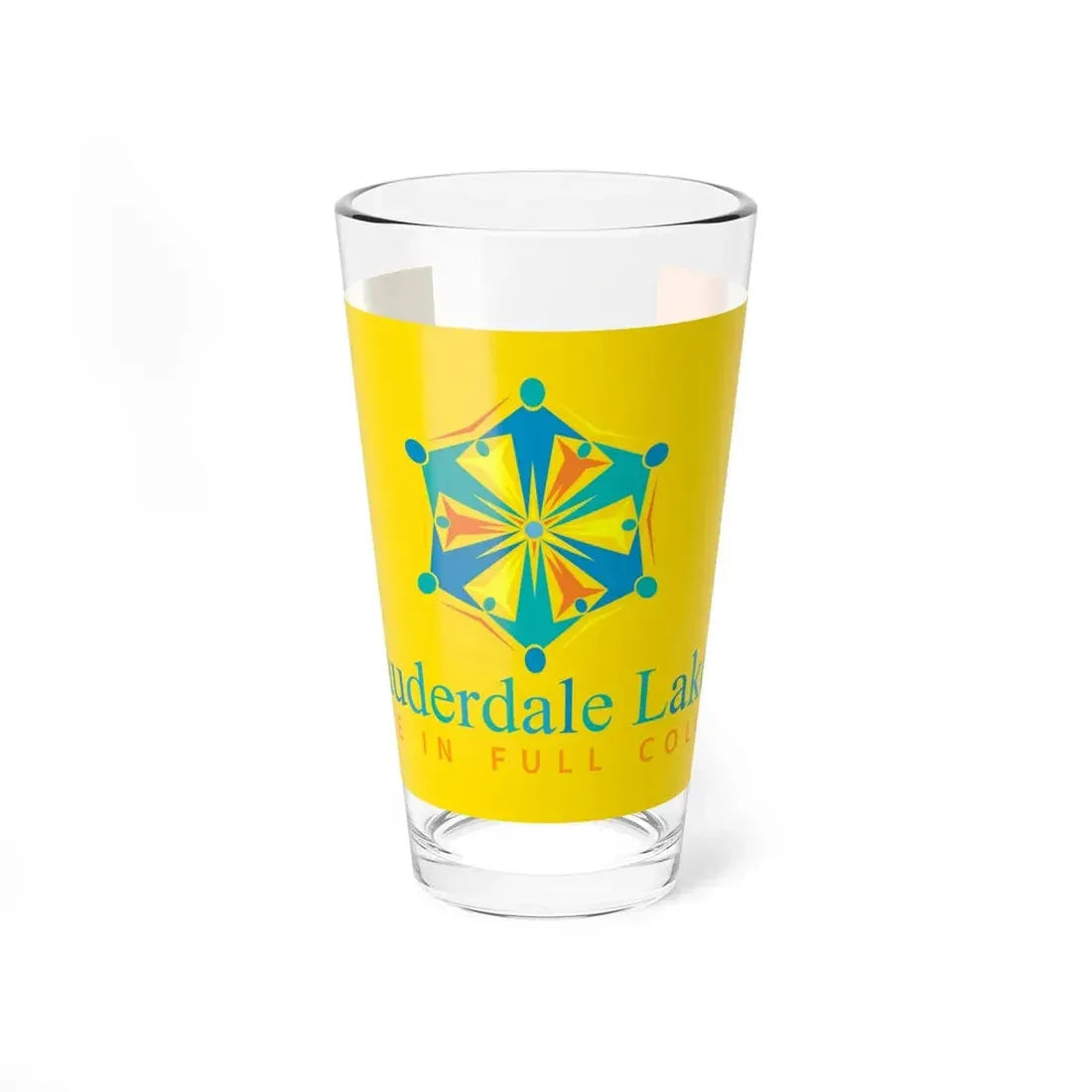 Flag of Lauderdale Lakes Florida (United States) Pint Glass 16oz 16oz - Go Mug Yourself