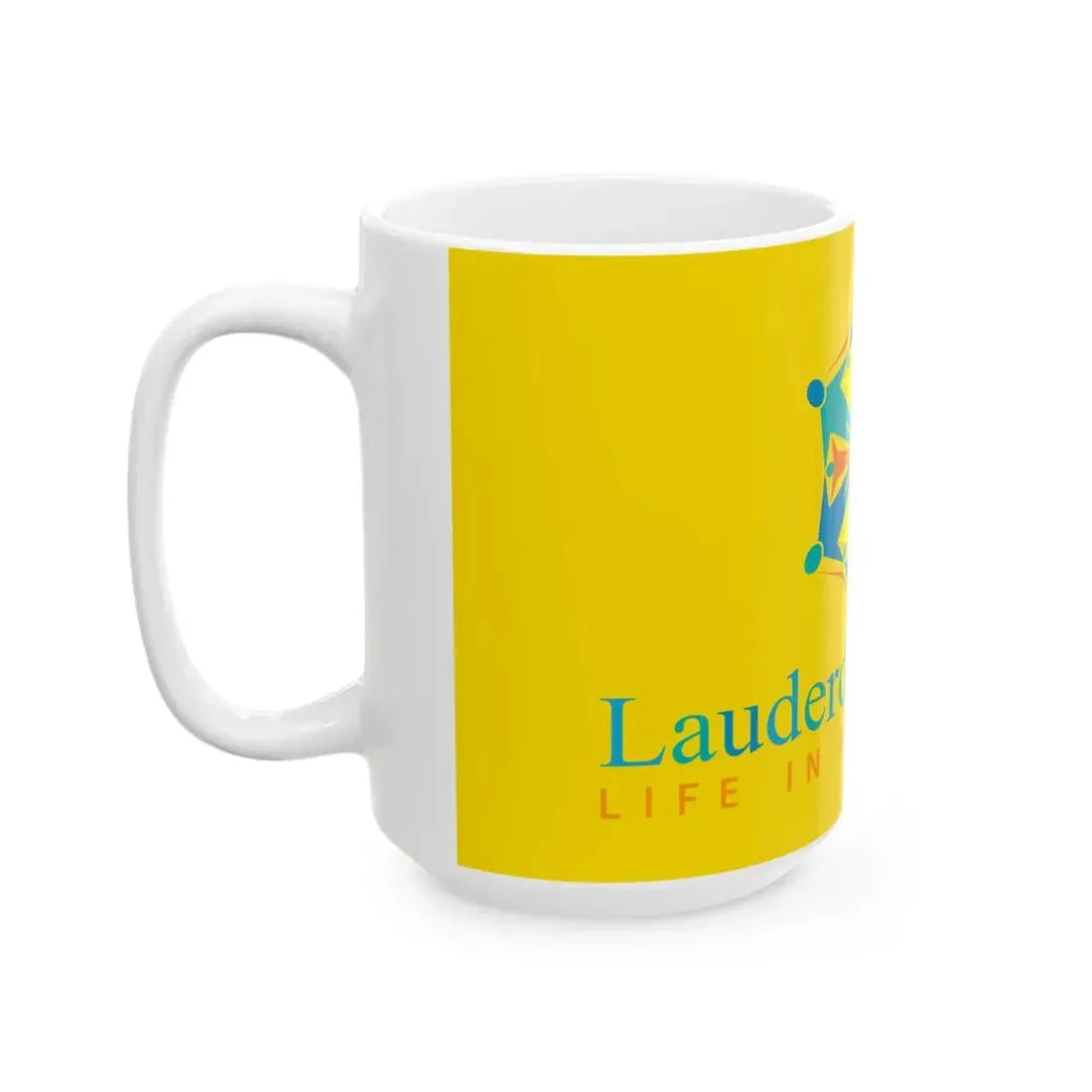 Flag of Lauderdale Lakes Florida (United States) White Coffee Mug - Go Mug Yourself