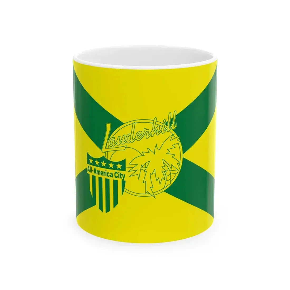 Flag of Lauderhill Florida (United States) White Coffee Mug 11oz - Go Mug Yourself