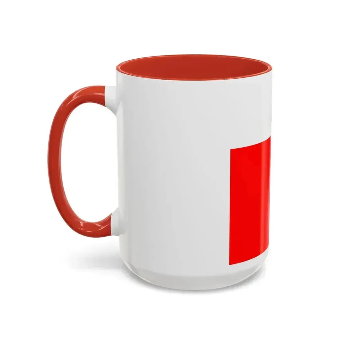 Flag of Lausanne Switzerland - Accent Coffee Mug - Go Mug Yourself