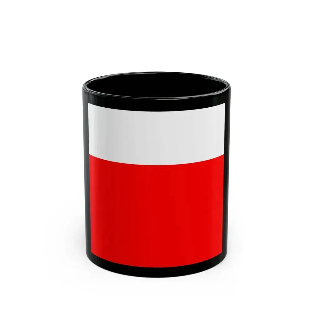 Flag of Lausanne Switzerland - Black Coffee Mug 11oz - Go Mug Yourself