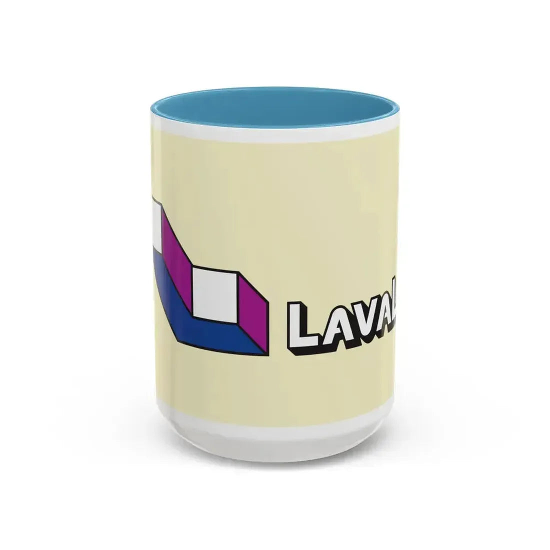 Flag of Laval Quebec Canada - Accent Coffee Mug 15oz Light Blue - Go Mug Yourself