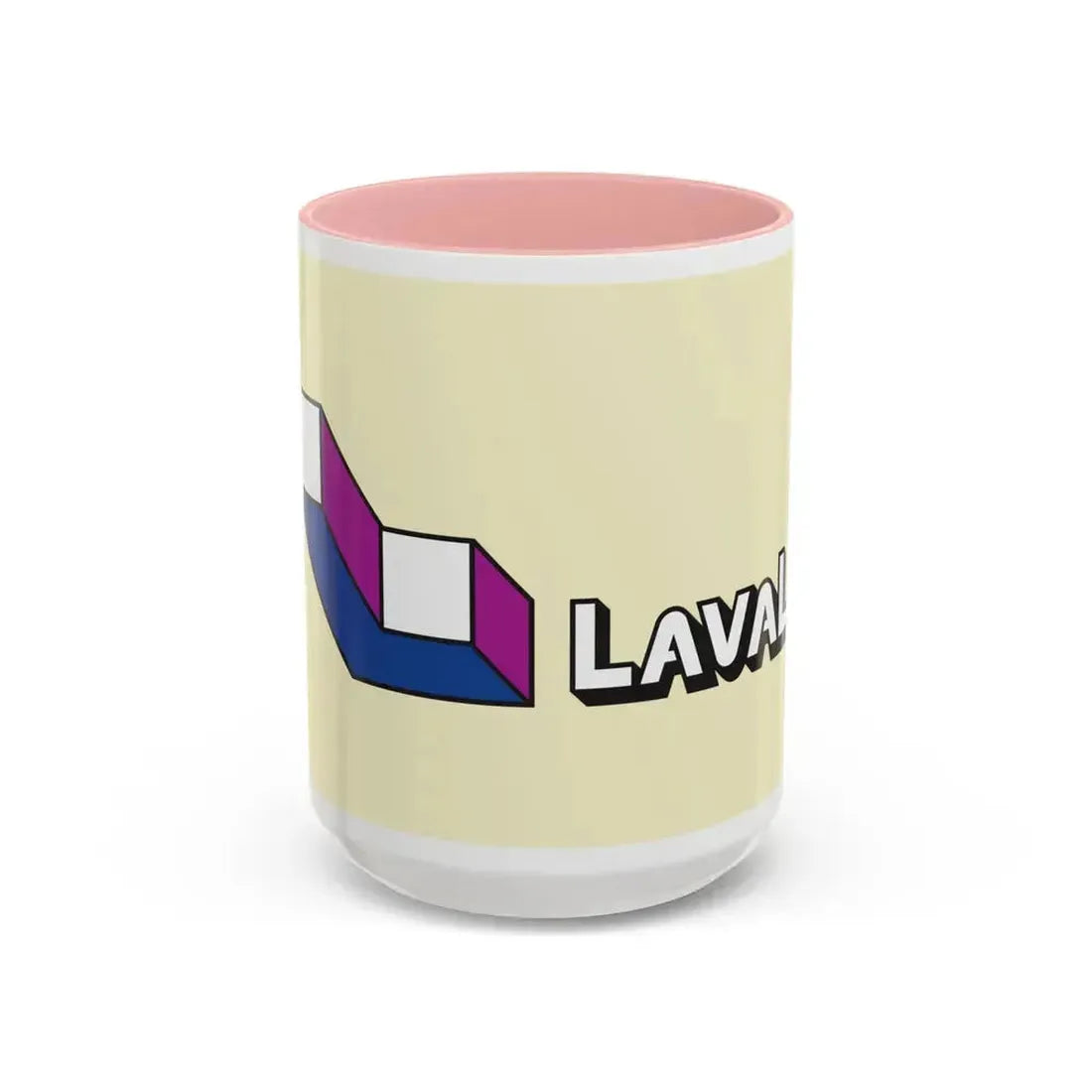 Flag of Laval Quebec Canada - Accent Coffee Mug 15oz Pink - Go Mug Yourself