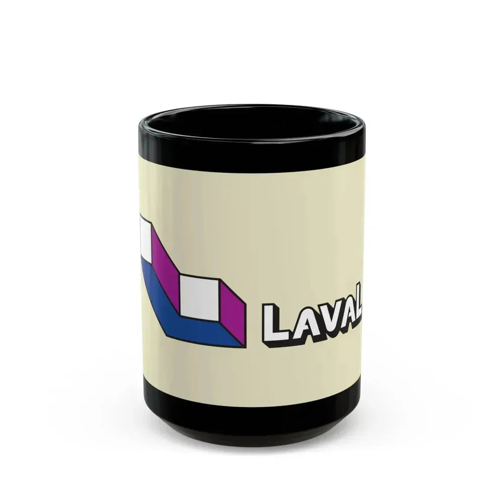 Flag of Laval Quebec Canada - Black Coffee Mug 15oz - Go Mug Yourself