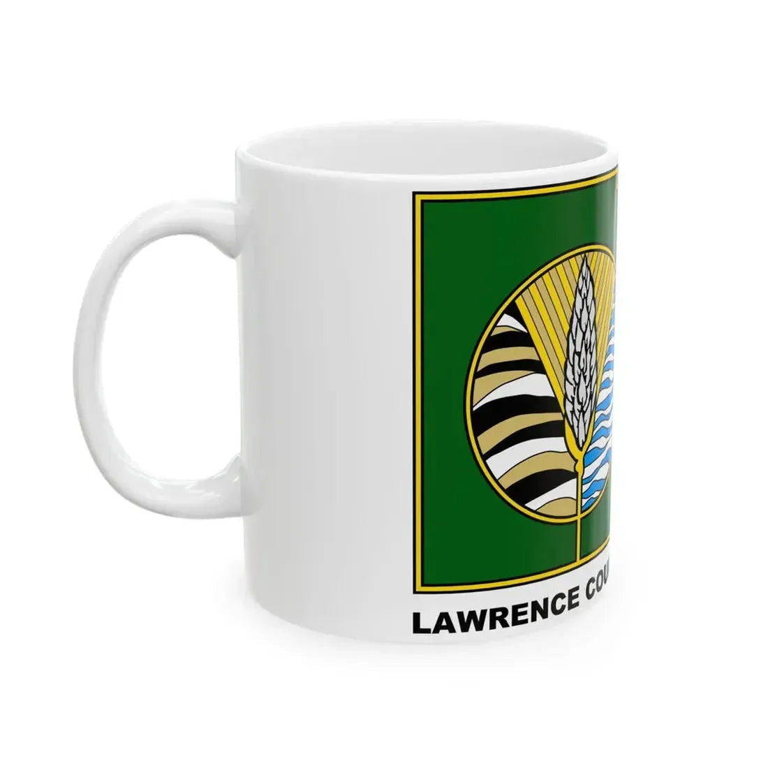 Flag of Lawrence County Pennsylvania (United States) White Coffee Mug - Go Mug Yourself