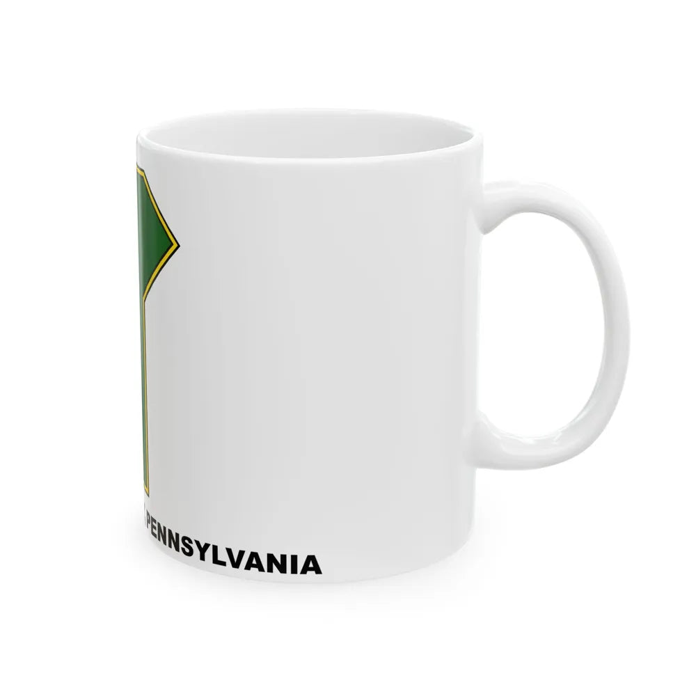 Flag of Lawrence County Pennsylvania (United States) White Coffee Mug - Go Mug Yourself