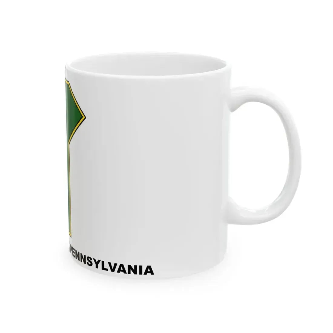 Flag of Lawrence County Pennsylvania (United States) White Coffee Mug - Go Mug Yourself