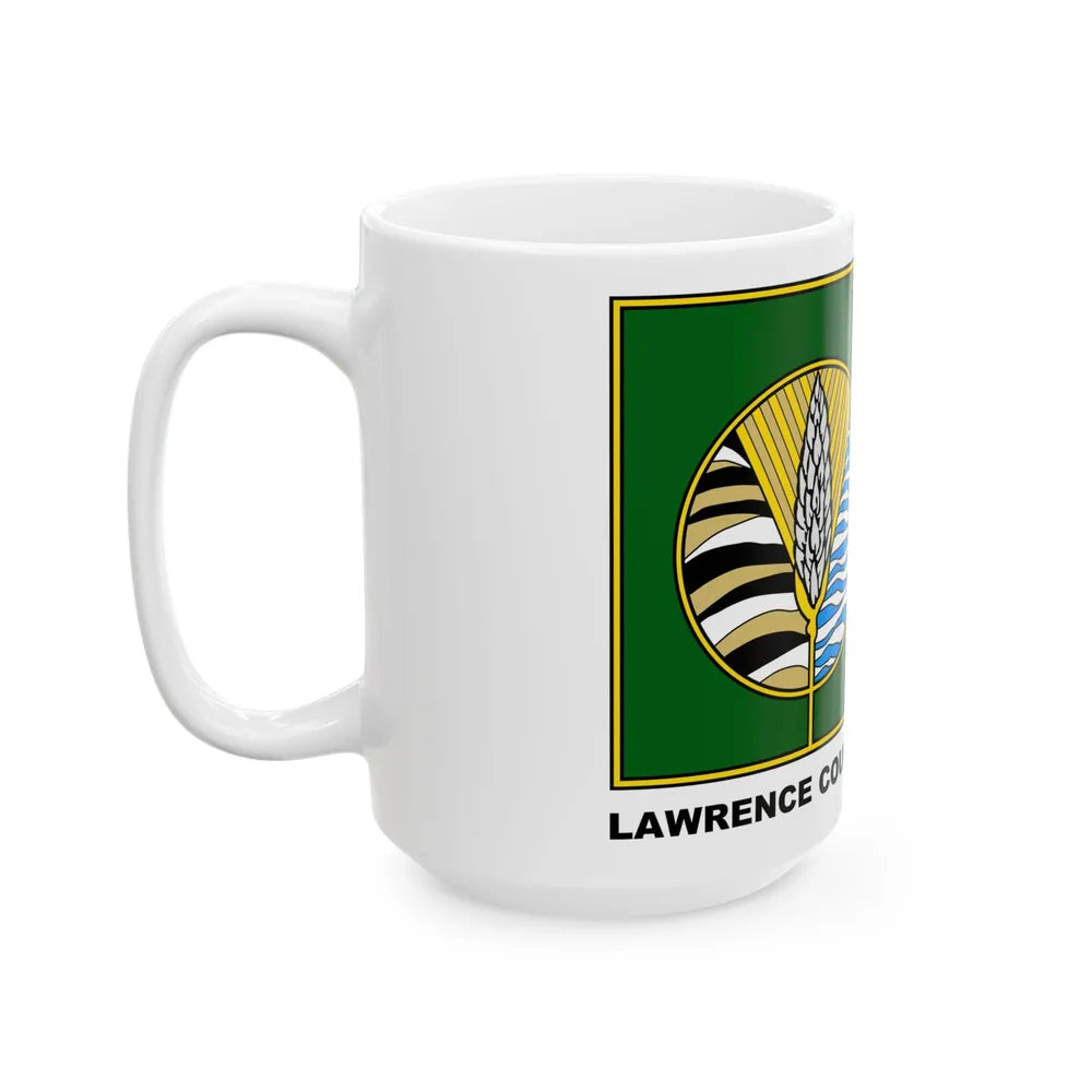 Flag of Lawrence County Pennsylvania (United States) White Coffee Mug - Go Mug Yourself