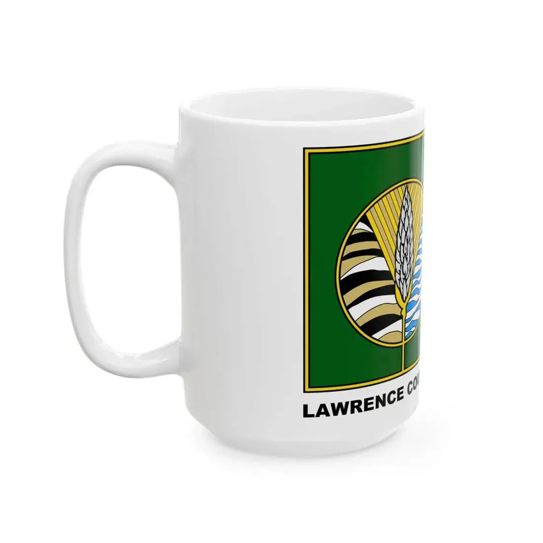 Flag of Lawrence County Pennsylvania (United States) White Coffee Mug - Go Mug Yourself