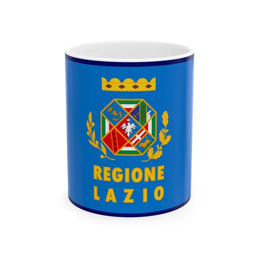 Flag of Lazio 1995 (Italy) White Coffee Mug 11oz - Go Mug Yourself