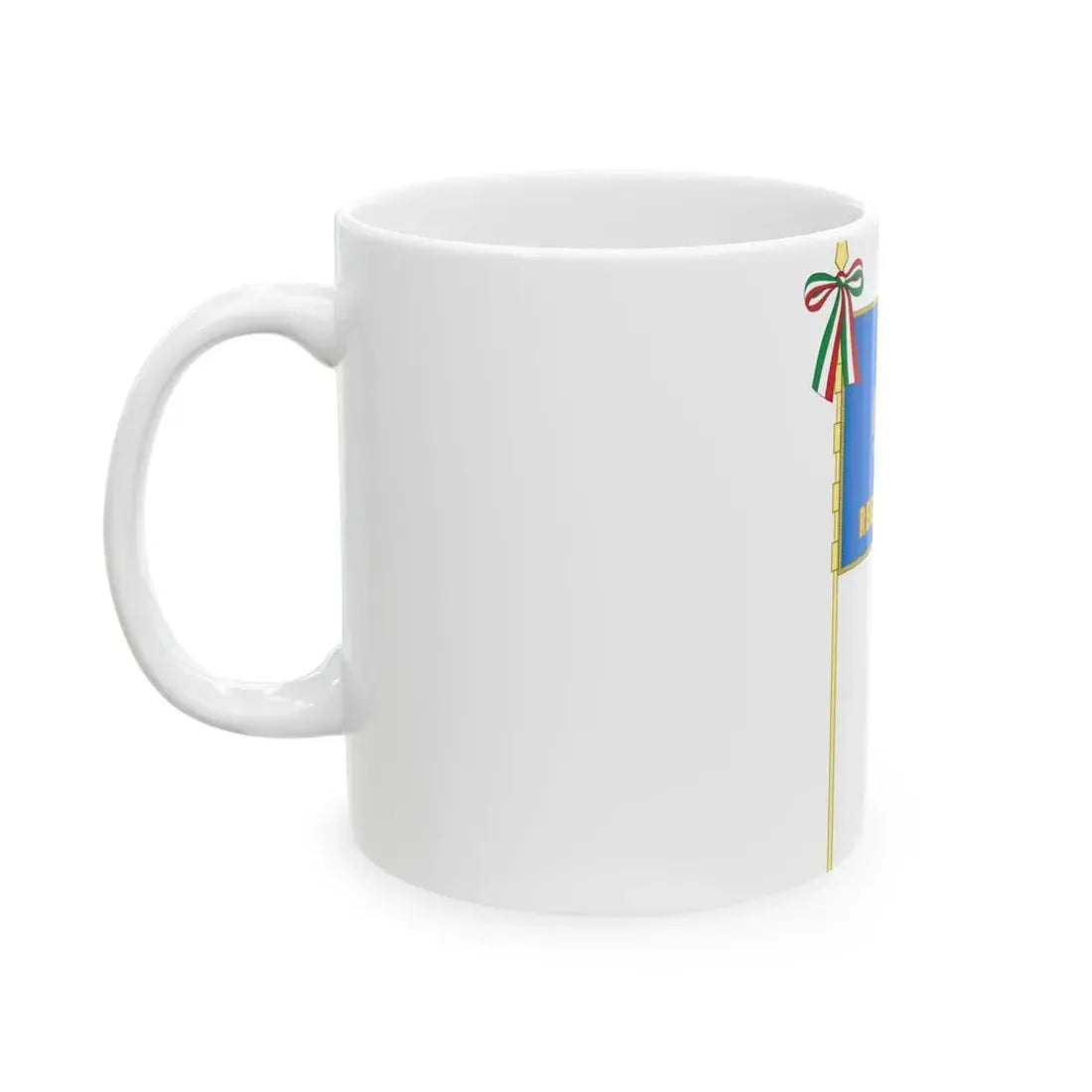 Flag of Lazio Complete (Italy) White Coffee Mug - Go Mug Yourself