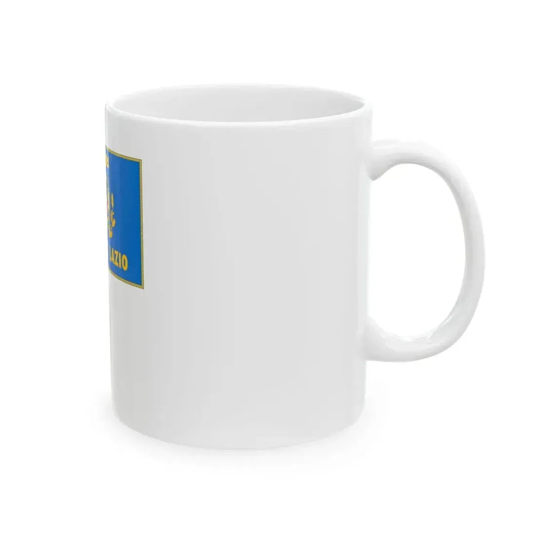 Flag of Lazio Complete (Italy) White Coffee Mug - Go Mug Yourself