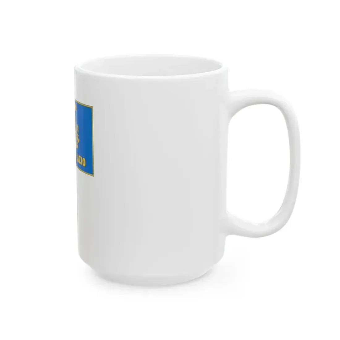 Flag of Lazio Complete (Italy) White Coffee Mug - Go Mug Yourself