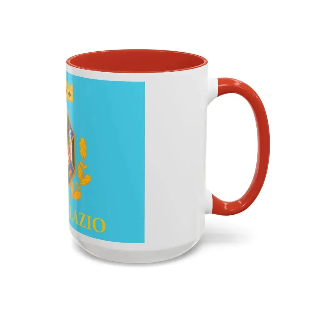 Flag of Lazio Italy - Accent Coffee Mug - Go Mug Yourself