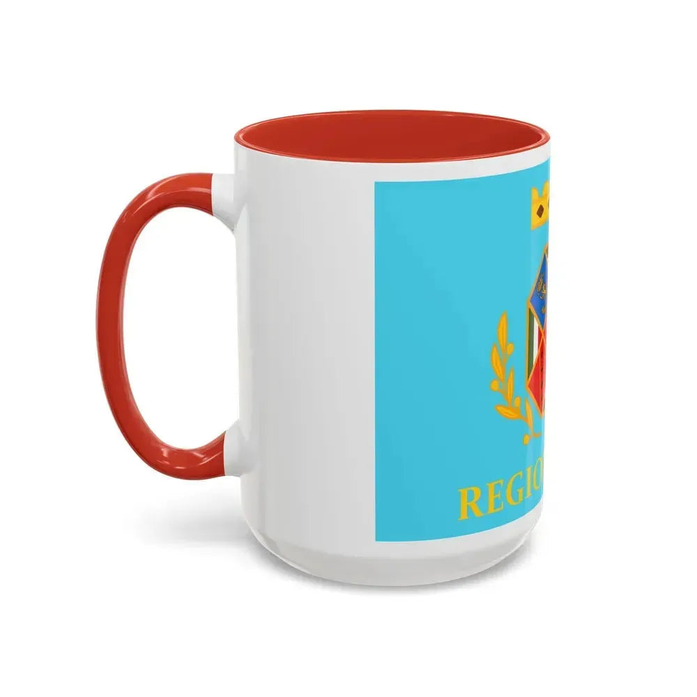 Flag of Lazio Italy - Accent Coffee Mug - Go Mug Yourself