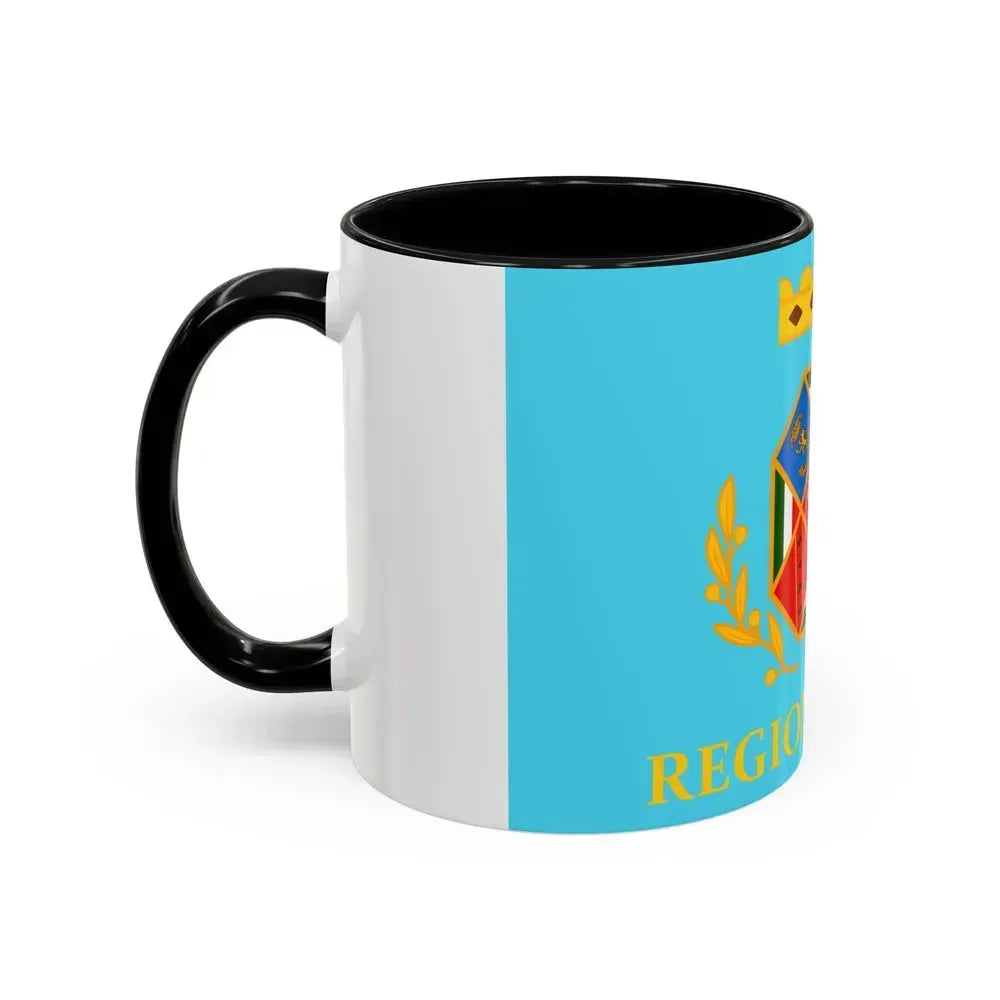 Flag of Lazio Italy - Accent Coffee Mug - Go Mug Yourself