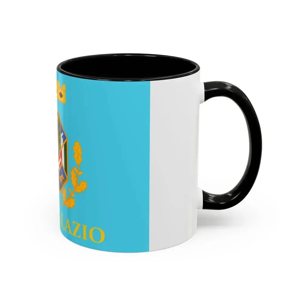 Flag of Lazio Italy - Accent Coffee Mug - Go Mug Yourself