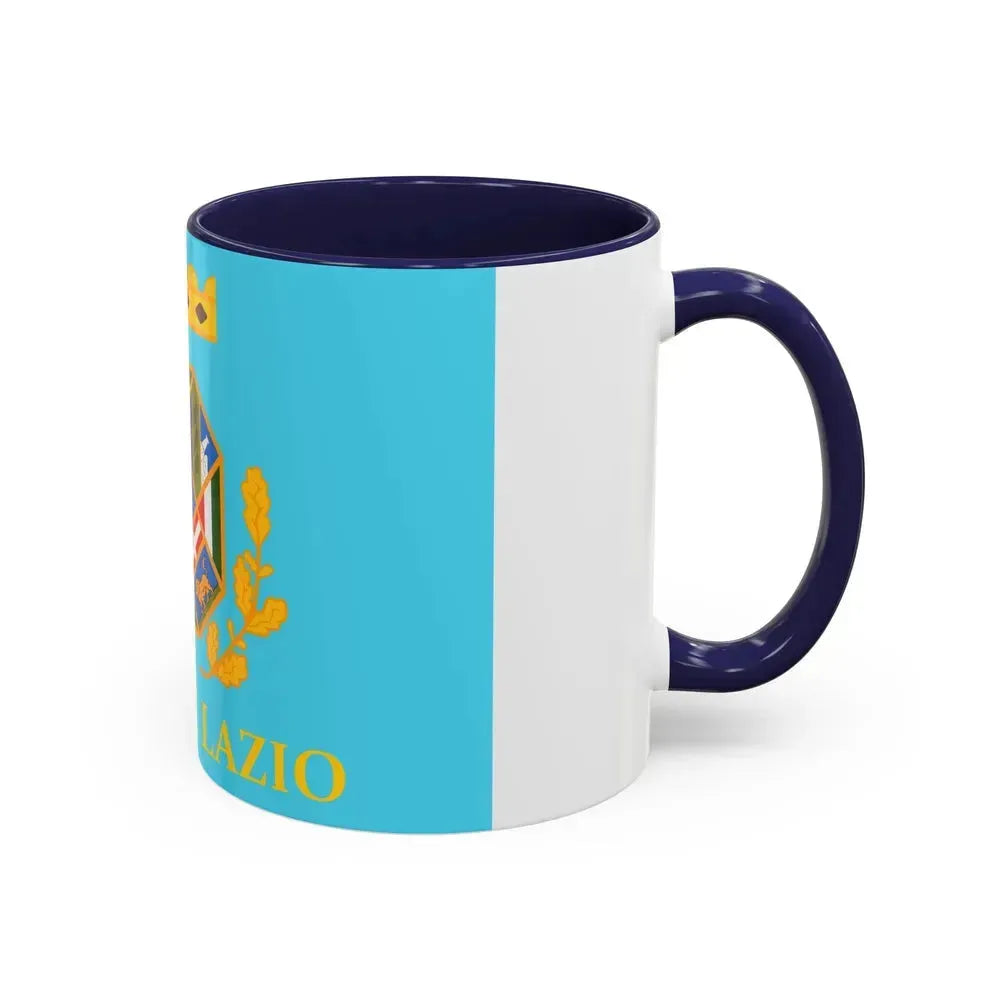 Flag of Lazio Italy - Accent Coffee Mug - Go Mug Yourself