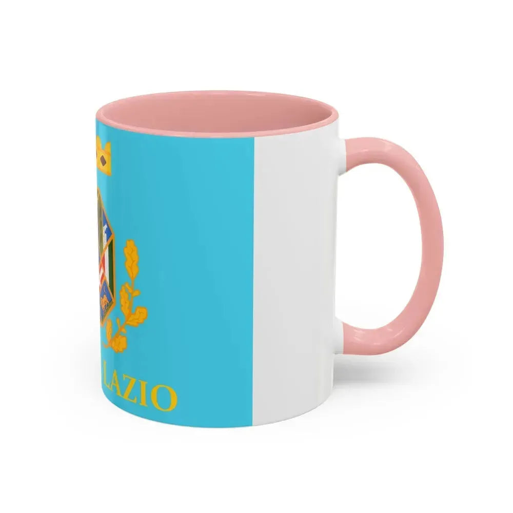 Flag of Lazio Italy - Accent Coffee Mug - Go Mug Yourself