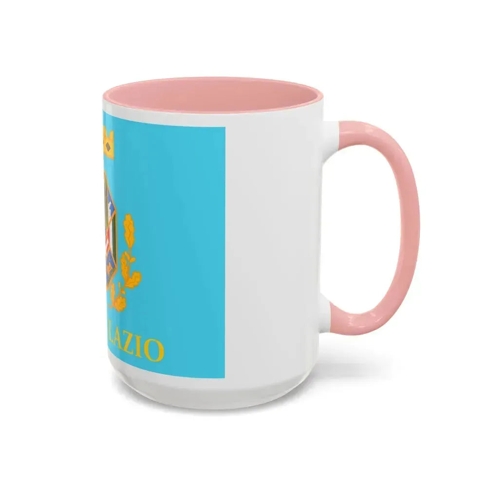 Flag of Lazio Italy - Accent Coffee Mug - Go Mug Yourself