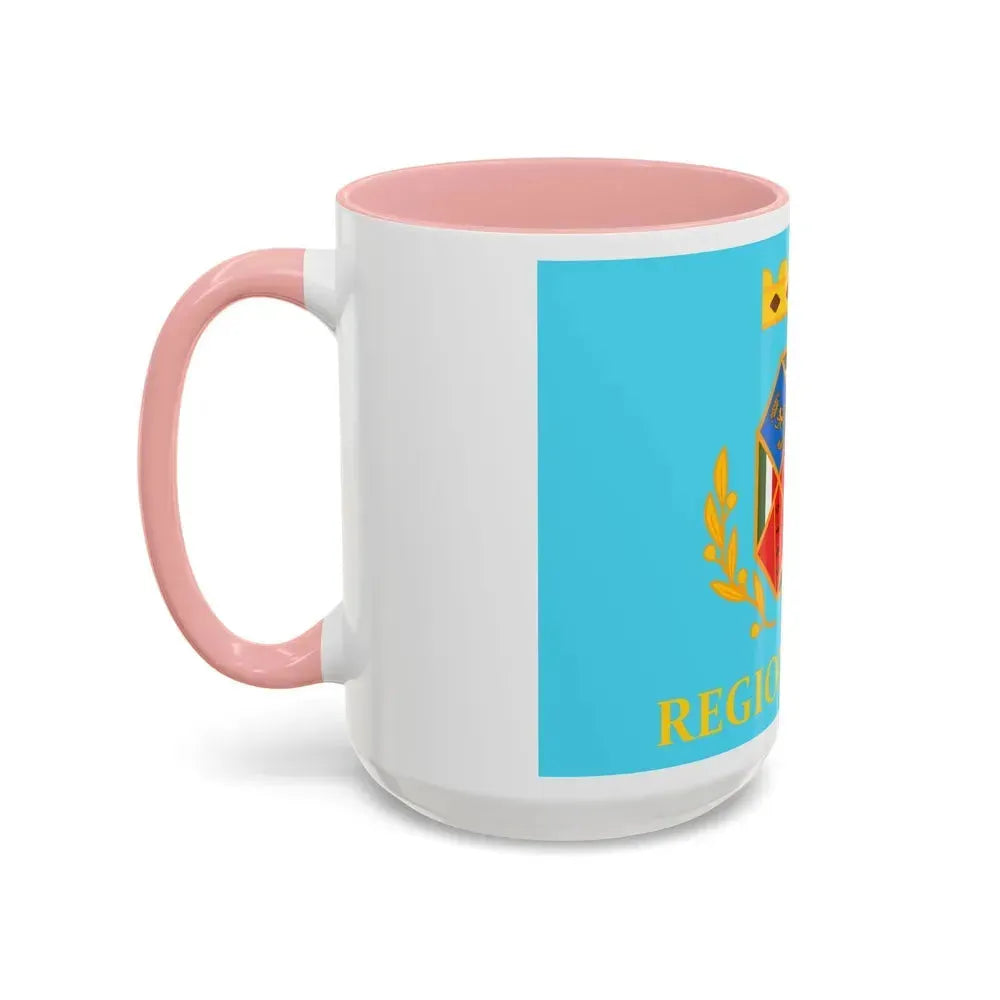 Flag of Lazio Italy - Accent Coffee Mug - Go Mug Yourself