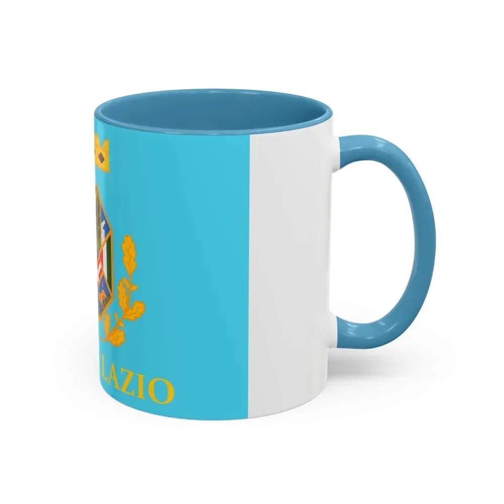 Flag of Lazio Italy - Accent Coffee Mug - Go Mug Yourself